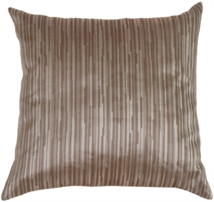Horizon in Silver Blue Silk Accent Pillow