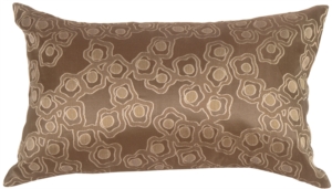 Chain in Taupe Silk Accent Pillow