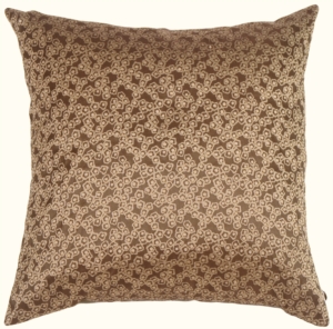 Fine Chain Taupe Silk Accent Pillow