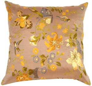 Silk Garden in Lavender Accent Pillow