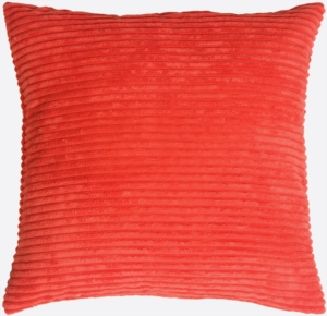 Wide Wale Corduroy Raspberry Square Throw Pillow 18x18