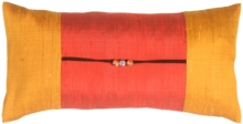 Oriental Beads Red Pillow
