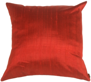 Red Pillow Made from Saturna Silk