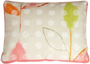 Strawberries & Cream Motif in a Rectangular Throw Pillow