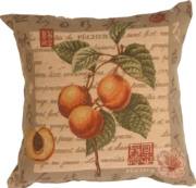 Global Peach Tapestry Pillow