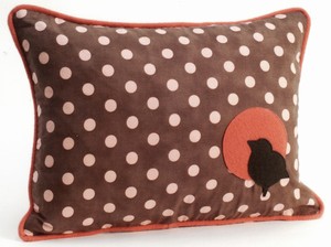 Bird Polka Dot Decorative Throw Pillow