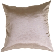 Metallic Square Throw Pillow -  Pewter