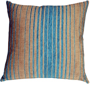 Shasta Blue Stripes Throw Pillow
