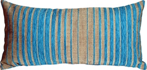 Shasta Blue Stripes Rectangular Throw Pillow