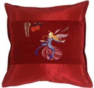 Fairy Pillow Mirabelle Burgundy