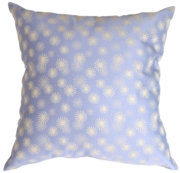 Snowflake Light Blue Throw Pillow