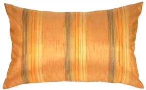 Soft Stripes Rectangular in Orange Marmalade Accent Pillow