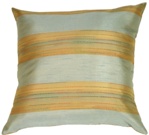 Soft Stripes in Pale Blue Accent Pillow