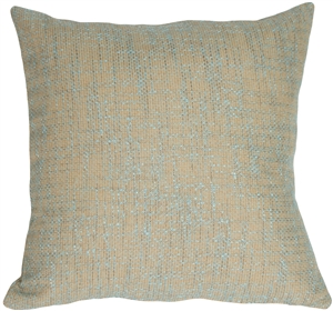 Turquoise Texture on Sand Accent Pillow 19x19