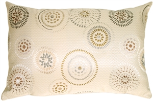 Cream Celebration Rectangular Decorative Pillow