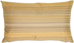 Beige Stripes Rectangular Decorative Pillow