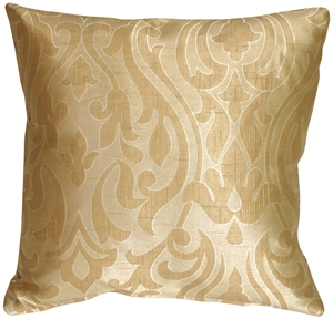French Scroll Design in Cream Accent Pillow