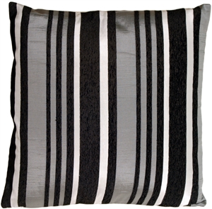 Licorice Stripes on Square Throw Pillow 19x19