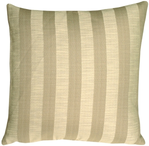 Classic Stripes in Two-Tone Taupe Square Accent Pillow