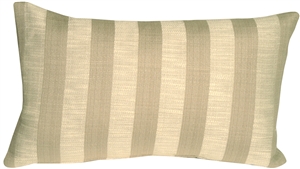 Classic Stripes in Two-Tone Taupe Rectangular Accent Pillow
