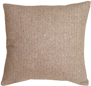 Herringbone Brown Square Decorative Toss Pillow