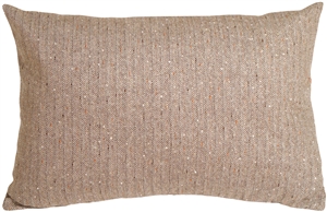Herringbone Brown Rectangular Decorative Toss Pillow