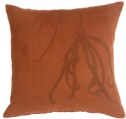 Ylang Ylang Design on Suede Square Pillow 