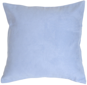 15x15 Royal Suede Pale Blue Throw Pillow