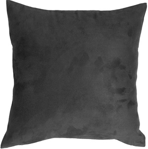 Royal Suede Black Pillow 19x19