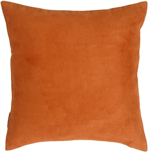Royal Suede Burnt Orange Pillow 15x15