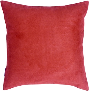 Royal Suede Red Pillow 19x19