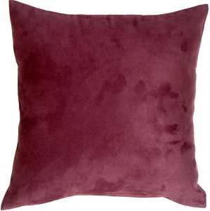 19x19 Royal Suede Wine Throw Pillow
