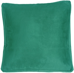 16x16 Box Edge Royal Suede Turquoise Throw Pillow