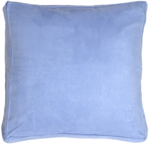 24"x24" Box Edge Royal Suede Pale Blue Floor Pillow