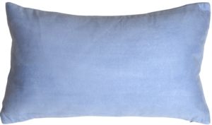 12x20 Royal Suede Pale Blue Throw Pillow