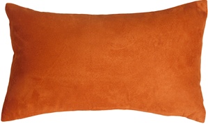 Royal Suede Burnt Orange Pillow 12x20