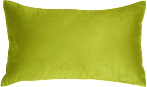 Royal Suede Lime Green Pillow 12x20