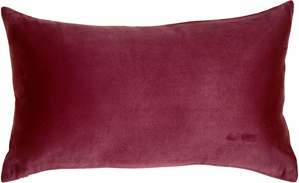 12x20 Royal Suede Wine Throw Pillow