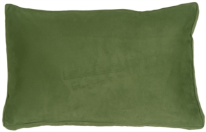 14"x22" Box Edge Royal Suede Forest Green Throw Pillow