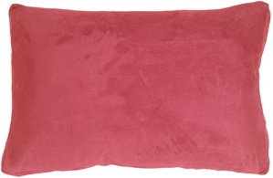 14x22 Box Edge Royal Suede Pink Throw Pillow