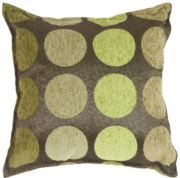 Spheres in Shades of Green Throw Pillow