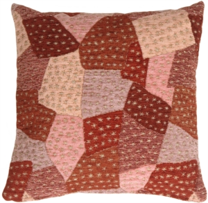 Patches of Stars in Purples Accent Pillow
