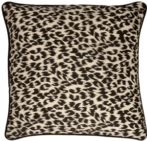 Leopard Print Cotton Large Throw Pillow