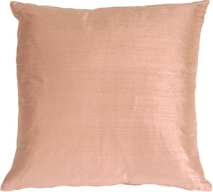 Rose Pink Dupioni Silk Accent Pillow 22x22