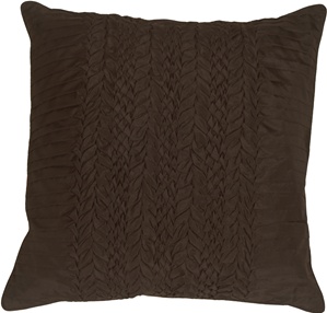 Black Ruffles Accent Pillow 18x18