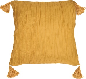 Gold Crinkle Silk Accent Pillow