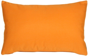 Sunbrella Tangerine Orange 12x20 Outdoor Pillow