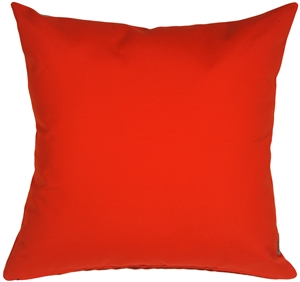 Sunbrella Logo Red 20x20 Outdoor Pillow
