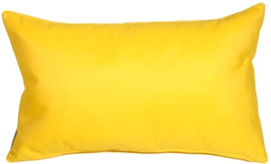 Sunbrella Sunflower Yellow 12x20 Outdoor Pillow