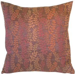 Shady Garden on Brown Accent Pillow